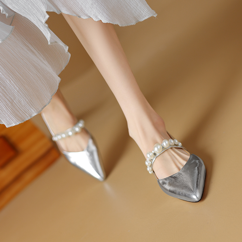 Mary Jane Shoes for Women - Pointed Flat, Soft Comfortable Design, Shallow Mouth Style, Italian Corso Venezia Inspired Footwear Mary Jane Shoes for Women - Pointed Flat, Soft Comfortable Design, Shallow Mouth Style, Italian Corso Venezia Inspired Footwear