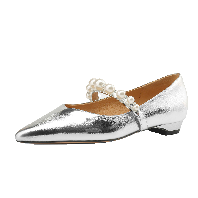 Mary Jane Shoes for Women - Pointed Flat, Soft Comfortable Design, Shallow Mouth Style, Italian Corso Venezia Inspired Footwear Mary Jane Shoes for Women - Pointed Flat, Soft Comfortable Design, Shallow Mouth Style, Italian Corso Venezia Inspired Footwear