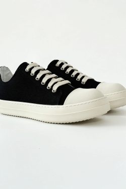 Men's American Style Cleanfit Derby Shoes with Milk-Flavored Sole, Minimalist Canvas Sneakers for High Street Commuting