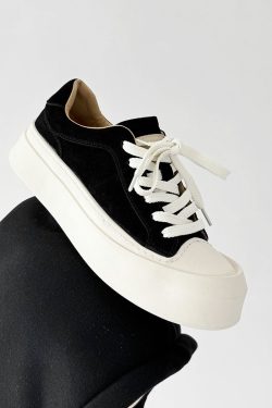 Men's American-Style Oversized Canvas Shoes with Milk-Flavored Sole, Retro Platform Sneakers for Commuting and Training