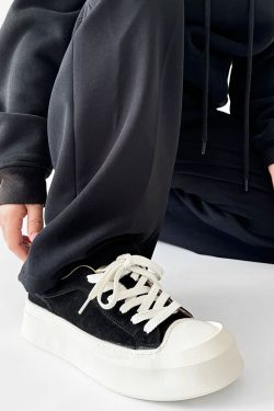 Men's American-Style Oversized Canvas Shoes with Milk-Flavored Sole, Retro Platform Sneakers for Commuting and Training