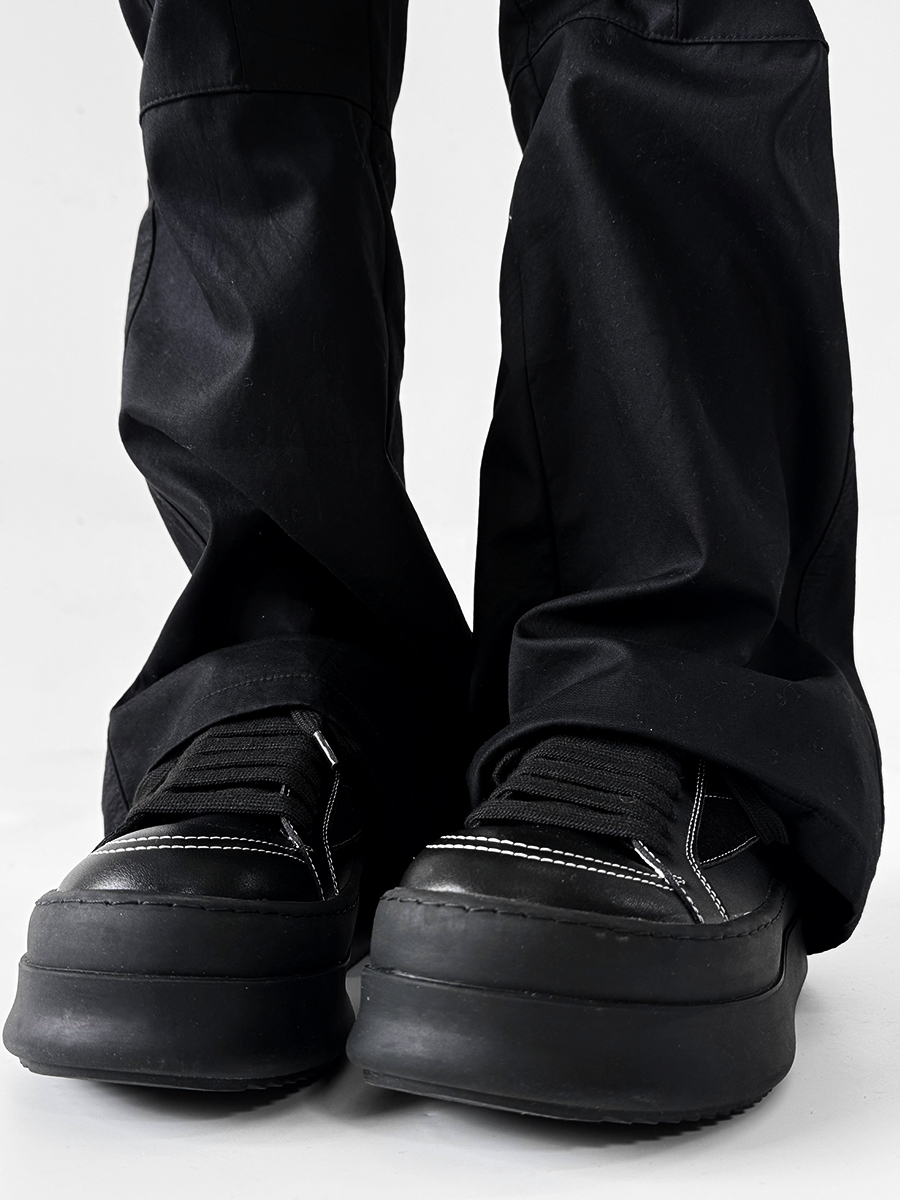 Men's American-Style Thick-Soled Milk-Flavored Leather Shoes, Trendy High Street Black and White Platform Derby Shoes for Women Men's American-Style Thick-Soled Milk-Flavored Leather Shoes, Trendy High Street Black and White Platform Derby Shoes for Women