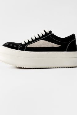 Men's American-Style Thick-Soled Milk-Flavored Leather Shoes, Trendy High Street Black and White Platform Derby Shoes for Women