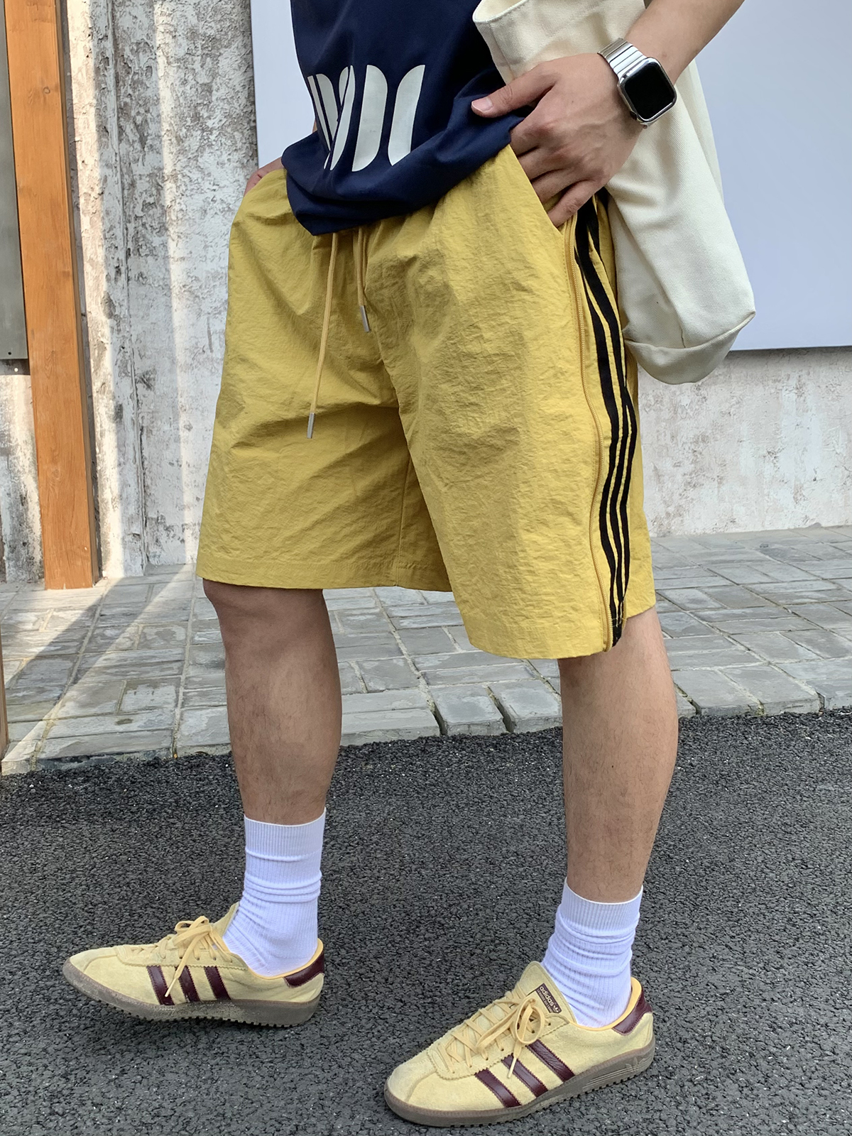 Men's and Women's American Retro Striped Quick-Dry Sports Shorts - Lightweight Breathable Straight-Leg Summer Trendy Five-Point Pants Men's and Women's American Retro Striped Quick-Dry Sports Shorts - Lightweight Breathable Straight-Leg Summer Trendy Five-Point Pants