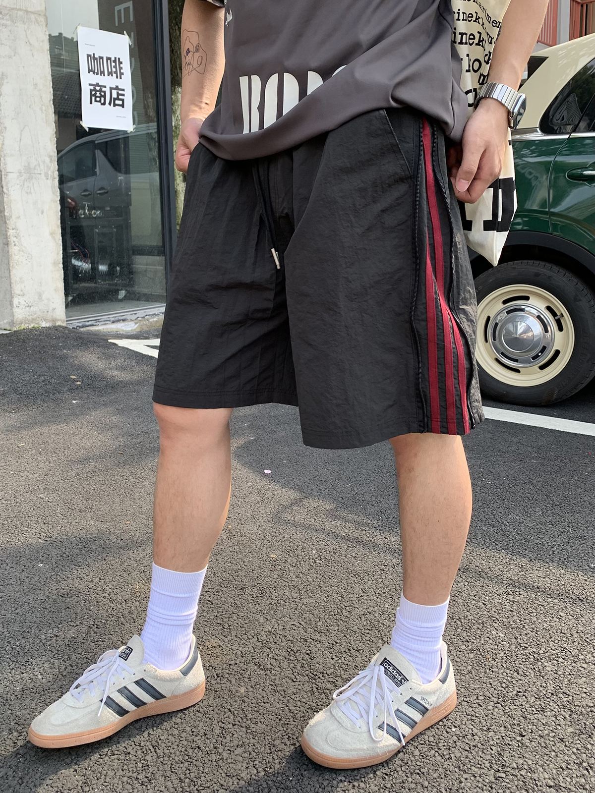 Men's and Women's American Retro Striped Quick-Dry Sports Shorts - Lightweight Breathable Straight-Leg Summer Trendy Five-Point Pants Men's and Women's American Retro Striped Quick-Dry Sports Shorts - Lightweight Breathable Straight-Leg Summer Trendy Five-Point Pants