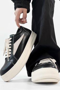 Men's and Women's Clean Fit Inverted Triangle Board Shoes - Trendy Casual Derby Sneakers, Minimalist Style for Couples