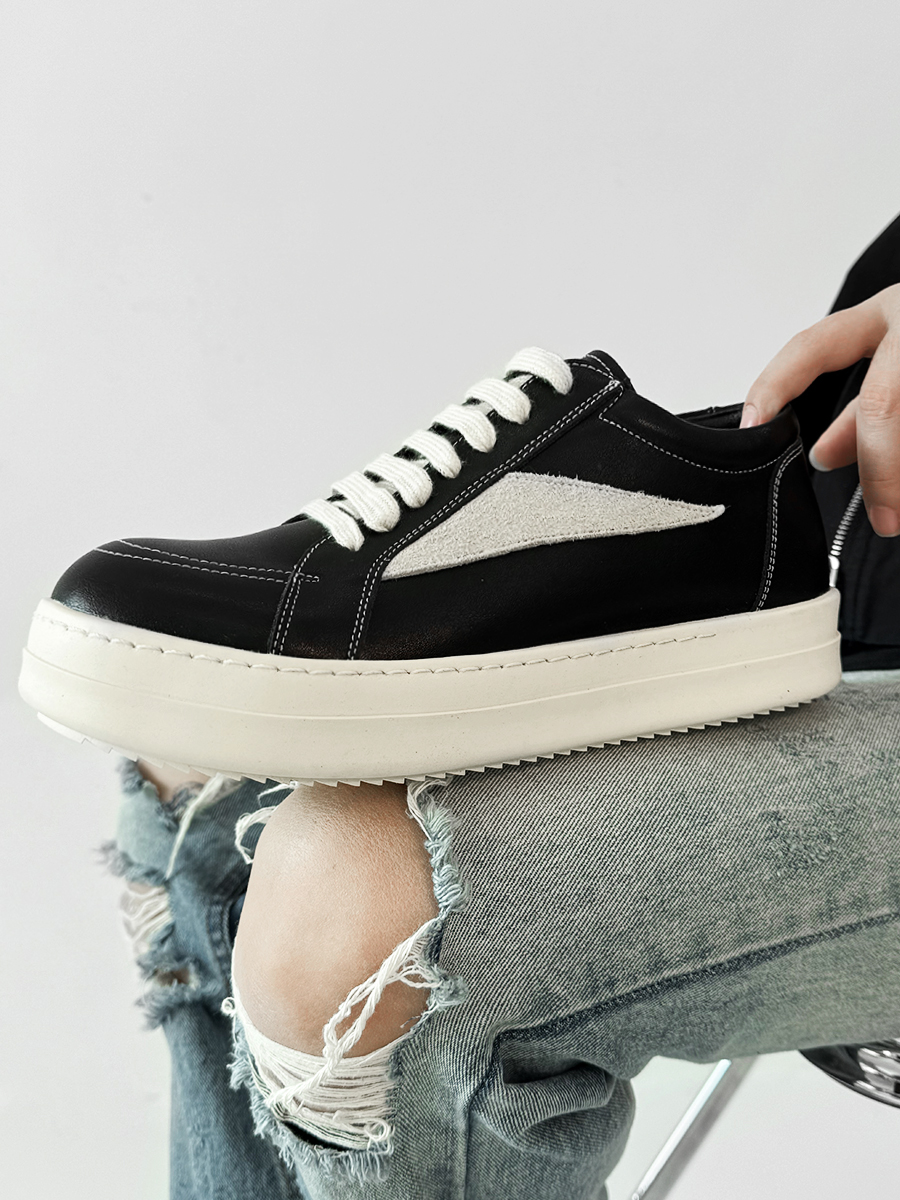 Men's and Women's Clean Fit Inverted Triangle Board Shoes - Trendy Casual Derby Sneakers, Minimalist Style for Couples Men's and Women's Clean Fit Inverted Triangle Board Shoes - Trendy Casual Derby Sneakers, Minimalist Style for Couples