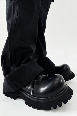 Men's and Women's Paris Mickey Big Head Derby Shoes - Pointed Thick-Soled Height-Increasing Genuine Leather Commuter Style