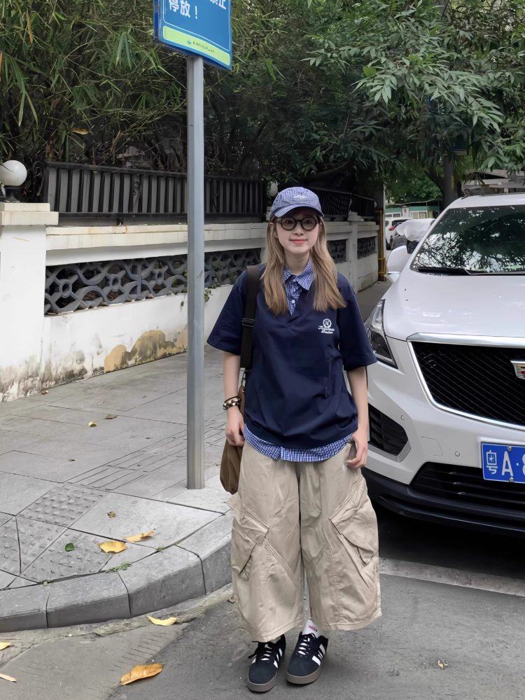 Men's and Women's Retro Plaid Splicing Polo Shirt - Summer College Style Loose Casual Short-Sleeve T-Shirt Men's and Women's Retro Plaid Splicing Polo Shirt - Summer College Style Loose Casual Short-Sleeve T-Shirt