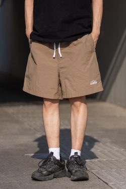 Men's and Women's Summer Outdoor Quick-Dry Breathable Sports Shorts - Solid Color Loose Fit Lightweight Beach Five-Point Pants