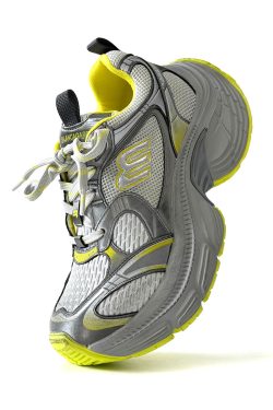 Men's and Women's Vintage Black Thick-Soled Dad Shoes - Height-Increasing Sports Sneakers for Couple, 90s Inspired