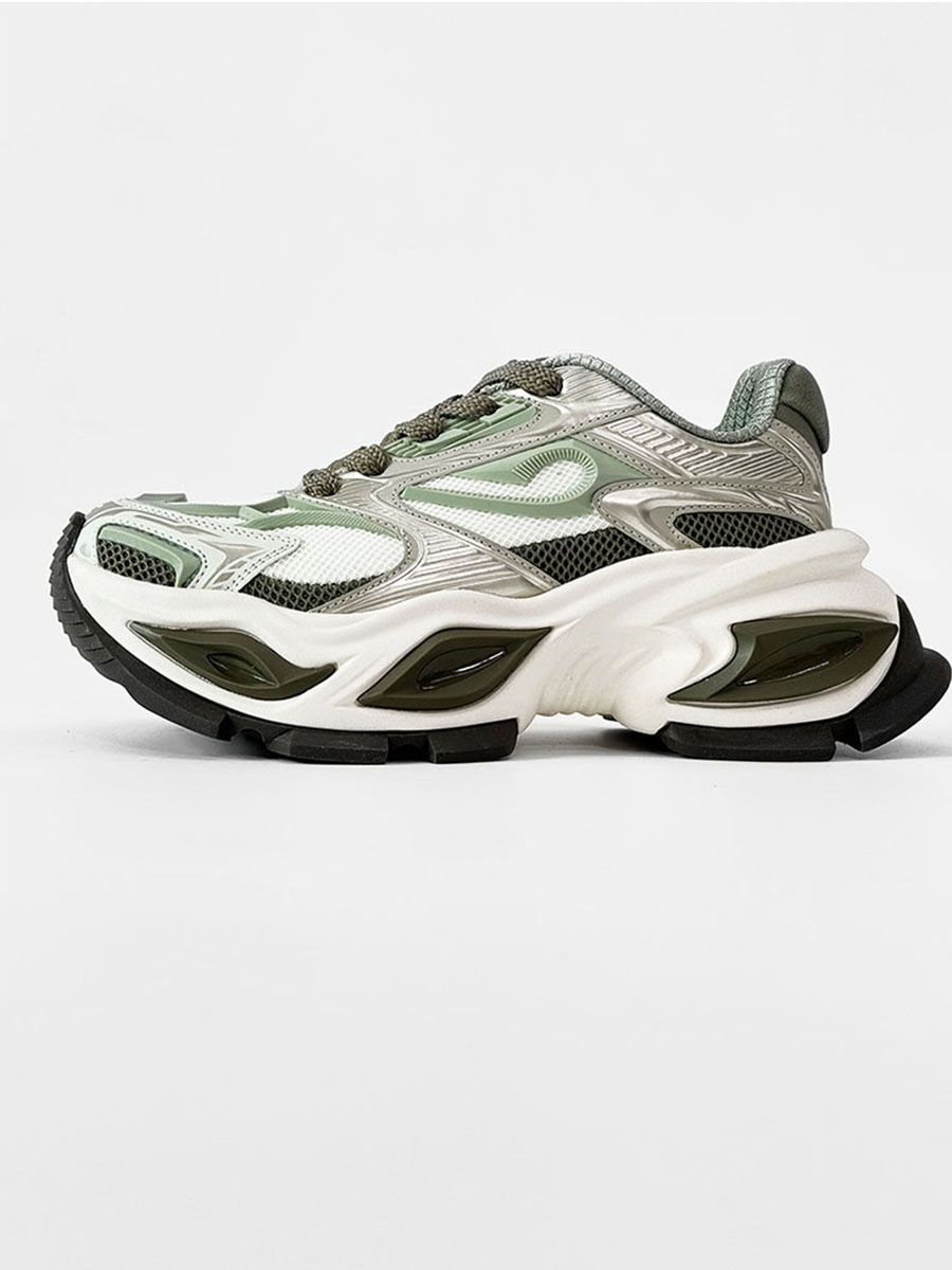 Men's Black Thick-Soled Warrior Dad Shoes - Height-Increasing Heterochromatic Cat-Eye Design, High Street Fashion, Trendy Couple Style Men's Black Thick-Soled Warrior Dad Shoes - Height-Increasing Heterochromatic Cat-Eye Design, High Street Fashion, Trendy Couple Style