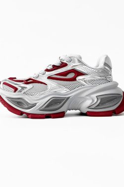 Men's Black Thick-Soled Warrior Dad Shoes - Height-Increasing Heterochromatic Cat-Eye Design, High Street Fashion, Trendy Couple Style