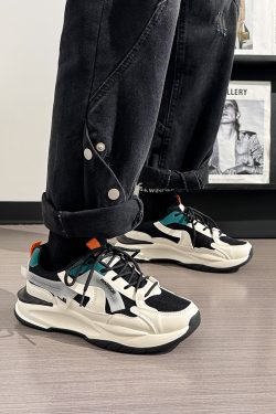 Men's Breathable Mesh Dad Shoes - Versatile Soft-Soled Sports Casual Footwear for Summer 2025