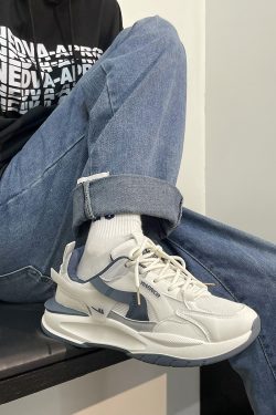 Men's Breathable Mesh Dad Shoes - Versatile Soft-Soled Sports Casual Footwear for Summer 2025