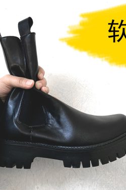 Men's British Style Chelsea Boots - Genuine Leather High-Top Knight Martin Boots for Trendy Instagram Looks - European & American Fashion