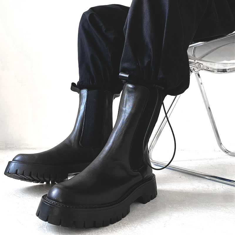 Men's British Style Chelsea Boots - Genuine Leather High-Top Knight Martin Boots for Trendy Instagram Looks - European & American Fashion Men's British Style Chelsea Boots - Genuine Leather High-Top Knight Martin Boots for Trendy Instagram Looks - European & American Fashion