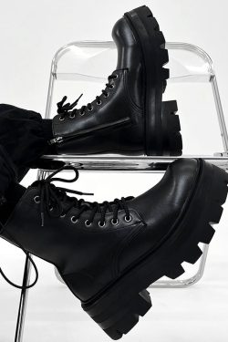 Men's British Style Zipper Chelsea Martin Boots - Height-Increasing Genuine Leather High-Top Thick-Soled Fleece Snow Boots for Autumn & Winter