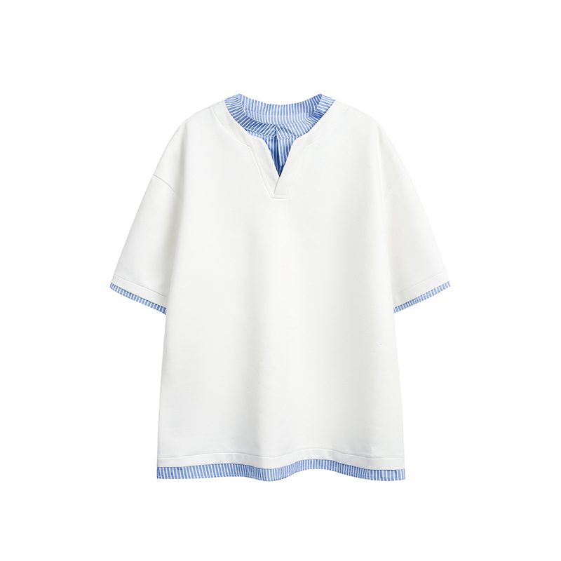 Men's Casual Long-Sleeve Henley T-Shirt, Striped Splicing, Versatile Two-Piece Top, Spring 2025 Fashion, Y2K Inspired Men's Casual Long-Sleeve Henley T-Shirt, Striped Splicing, Versatile Two-Piece Top, Spring 2025 Fashion, Y2K Inspired