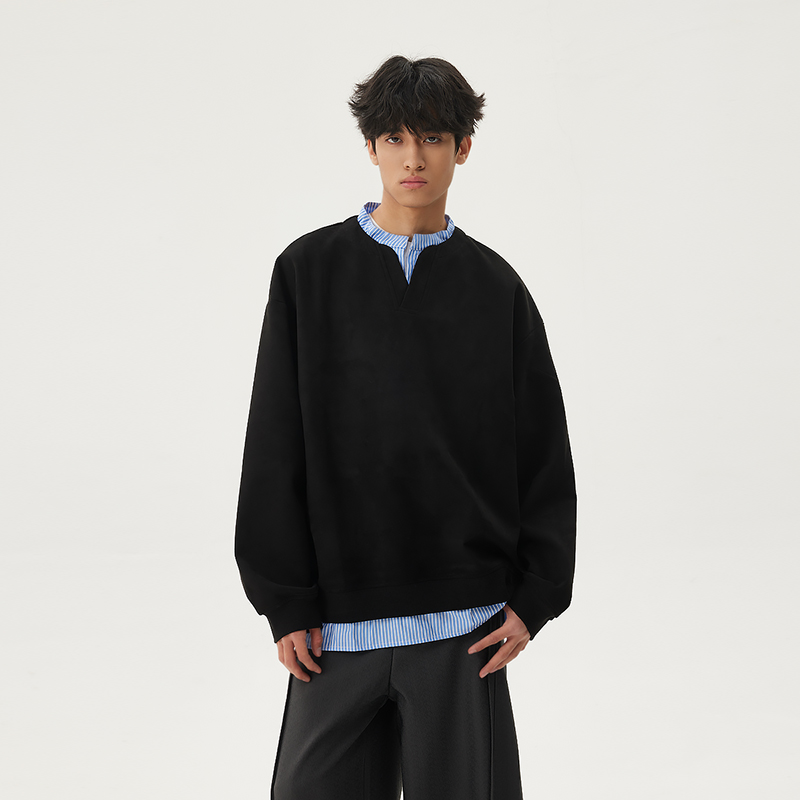 Men's Casual Long-Sleeve Henley T-Shirt, Striped Splicing, Versatile Two-Piece Top, Spring 2025 Fashion, Y2K Inspired Men's Casual Long-Sleeve Henley T-Shirt, Striped Splicing, Versatile Two-Piece Top, Spring 2025 Fashion, Y2K Inspired