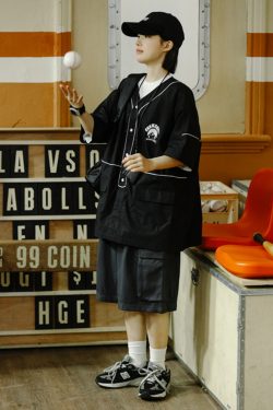 Men's Casual Loose Fit Shorts with Multiple Pockets, Straight-Leg Summer Sports Five-Point Pants, Trendy Streetwear