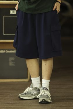 Men's Casual Loose Fit Shorts with Multiple Pockets, Straight-Leg Summer Sports Five-Point Pants, Trendy Streetwear