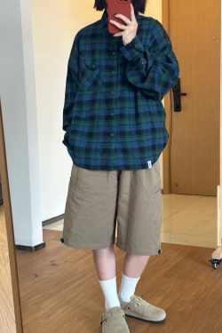 Men's Casual Plaid Long Sleeve Shirt - Versatile Spring Jacket for Couples, Trendy Regular Fit for Everyday Style