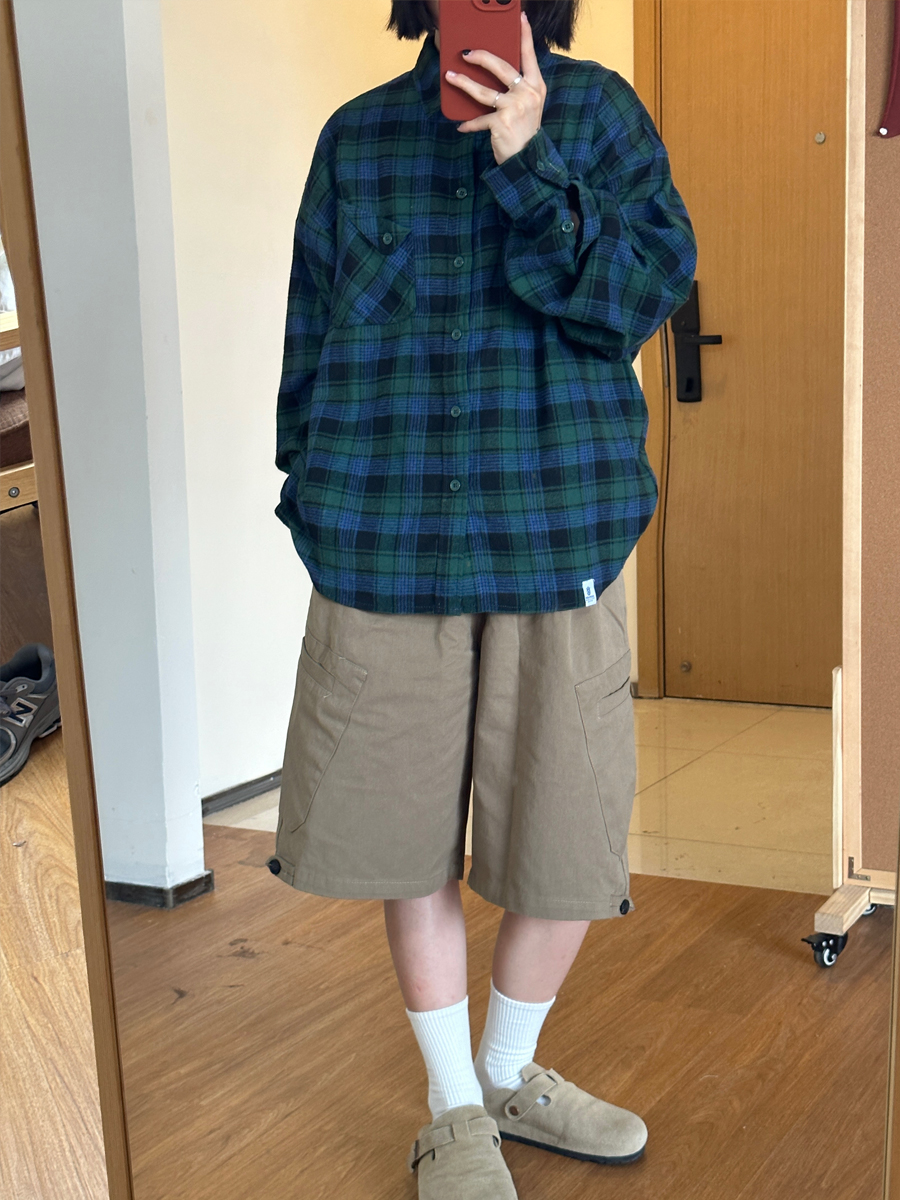 Men's Casual Plaid Long Sleeve Shirt - Versatile Spring Jacket for Couples, Trendy Regular Fit for Everyday Style Men's Casual Plaid Long Sleeve Shirt - Versatile Spring Jacket for Couples, Trendy Regular Fit for Everyday Style