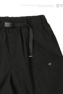 Men's Elastic Waist Shorts, Japanese Style Loose Casual Straight Pants, Summer 2023 Trend, Comfortable Fashion for Everyday Wear