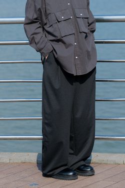 Men's Gray Casual Wide-Leg Sweatpants - Trendy Curved Blade Design for Sports & Everyday Wear, Perfect for Y2K Style