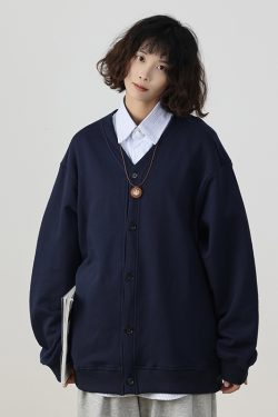 Men's Japanese Retro Casual Two-Piece Sweater Set, Spring Autumn Knitted Shirt, Lazy Style, National Trend, Y2K Fashion