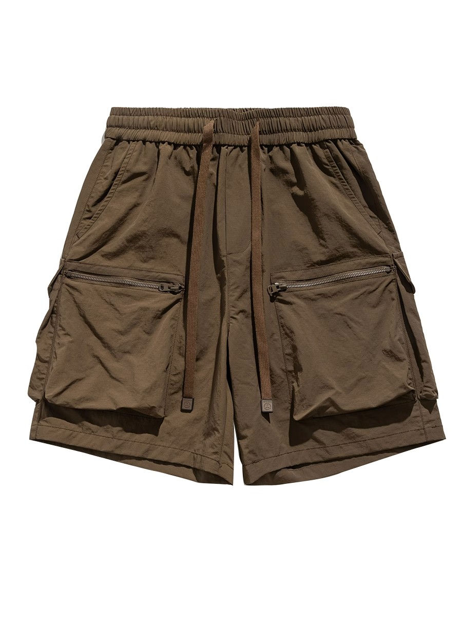 Men's Japanese Retro Summer Solid Color Loose Casual Shorts, Quick-Dry Multi-Pocket Five-Point Sports Pants Men's Japanese Retro Summer Solid Color Loose Casual Shorts, Quick-Dry Multi-Pocket Five-Point Sports Pants