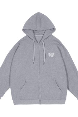 Men's Japanese-Style Fleece-Lined Hooded Sweatshirt, Loose Fit Solid Color Jacket for Autumn and Winter, Versatile City Style