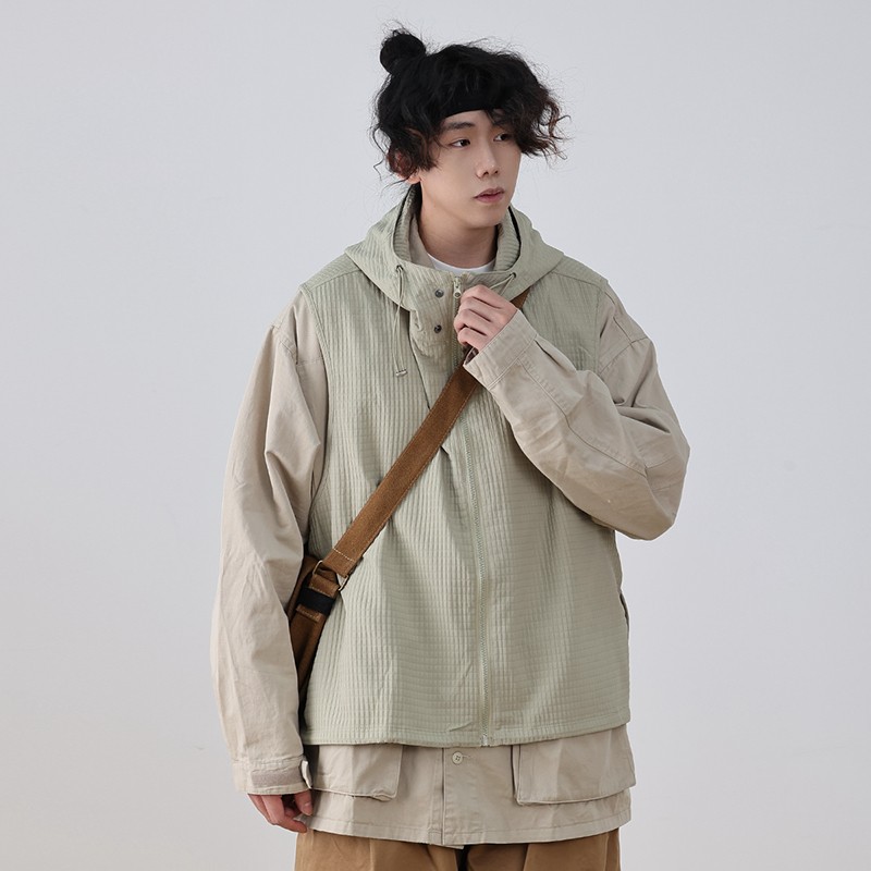 Men's Japanese Style Thin Hooded Vest - Versatile Outdoor Work Jacket for Couples, Trendy Fashion Essential Men's Japanese Style Thin Hooded Vest - Versatile Outdoor Work Jacket for Couples, Trendy Fashion Essential