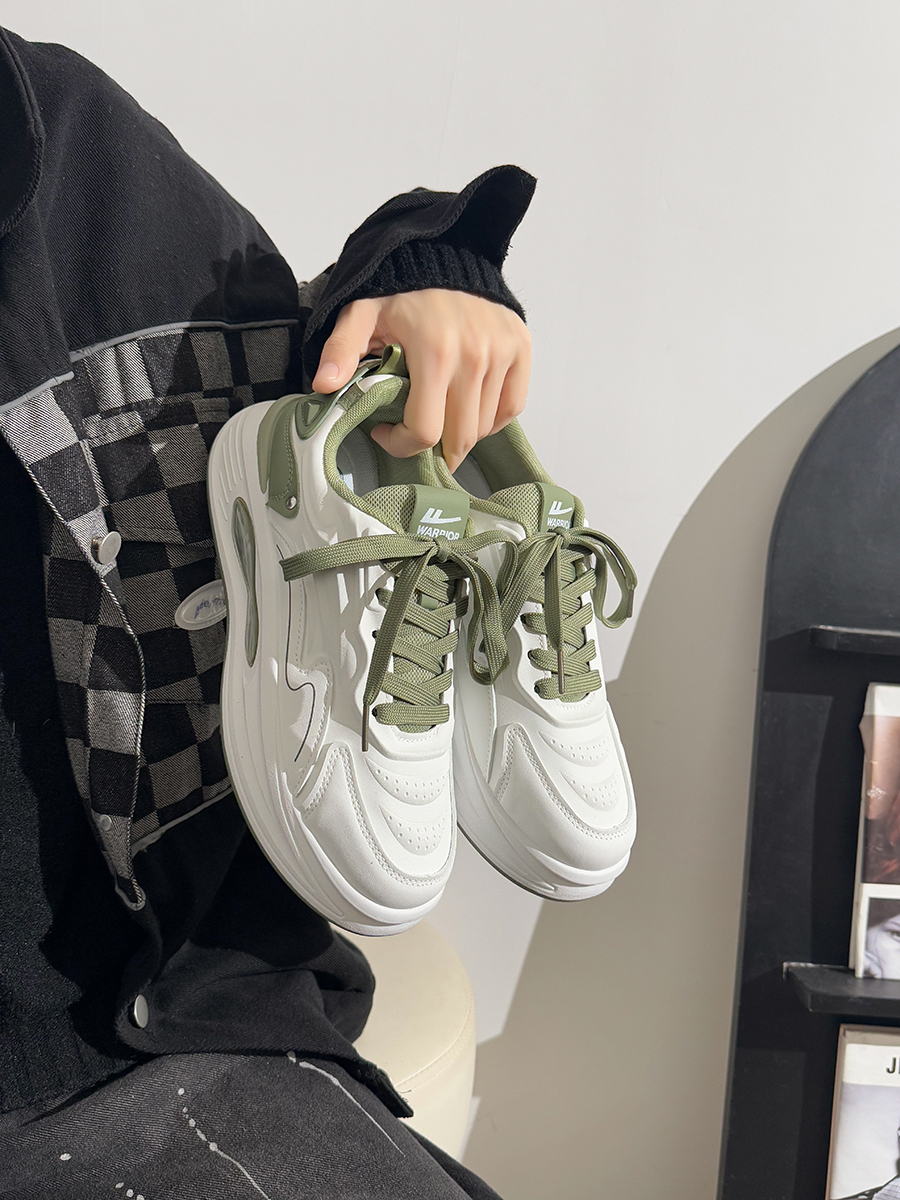 Men's Korean Style Casual Sports Shoes - Versatile Soft-Soled White Sneakers for Spring - Trendy Niche Footwear Men's Korean Style Casual Sports Shoes - Versatile Soft-Soled White Sneakers for Spring - Trendy Niche Footwear