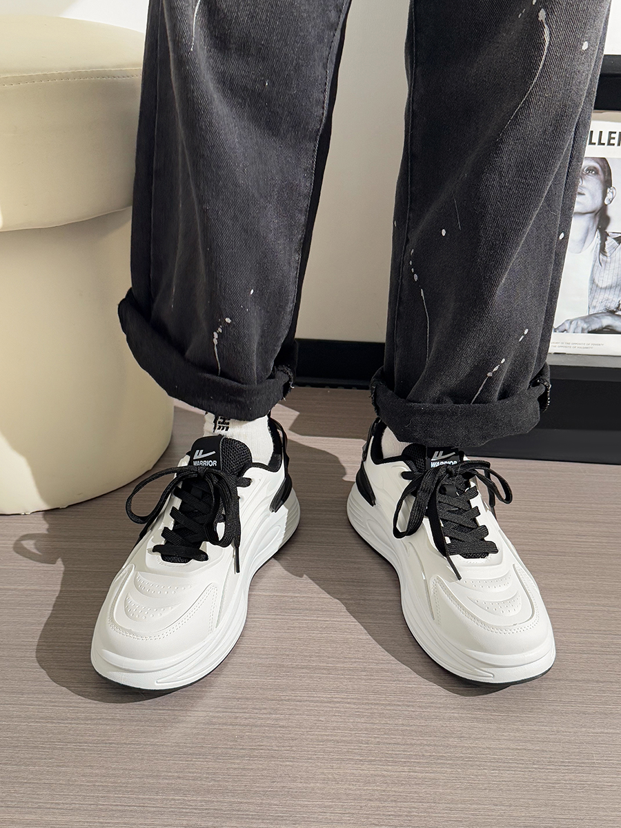 Men's Korean Style Casual Sports Shoes - Versatile Soft-Soled White Sneakers for Spring - Trendy Niche Footwear Men's Korean Style Casual Sports Shoes - Versatile Soft-Soled White Sneakers for Spring - Trendy Niche Footwear
