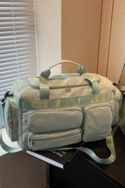 Men's Large Capacity Sports Fitness Bag - Lightweight Shoulder Tote for Short Trips & Business Travel - Versatile Maternity Luggage Bag