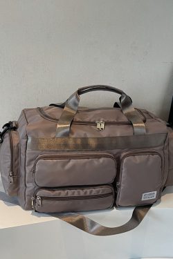 Men's Large Capacity Sports Fitness Bag - Lightweight Shoulder Tote for Short Trips & Business Travel - Versatile Maternity Luggage Bag