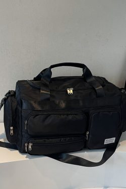 Men's Large Capacity Sports Fitness Bag - Lightweight Shoulder Tote for Short Trips & Business Travel - Versatile Maternity Luggage Bag