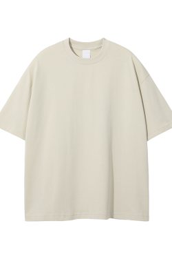 Men's Loose Fit Basic Cotton Undershirt, Round Neck, Short Sleeve, Non-Deformable, Zero Shrinkage, Casual Everyday Essential