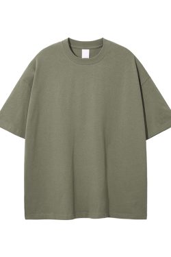 Men's Loose Fit Basic Cotton Undershirt, Round Neck, Short Sleeve, Non-Deformable, Zero Shrinkage, Casual Everyday Essential