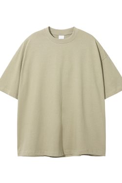 Men's Loose Fit Basic Cotton Undershirt, Round Neck, Short Sleeve, Non-Deformable, Zero Shrinkage, Casual Everyday Essential