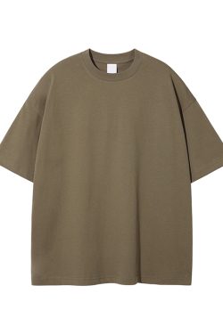 Men's Loose Fit Basic Cotton Undershirt, Round Neck, Short Sleeve, Non-Deformable, Zero Shrinkage, Casual Everyday Essential