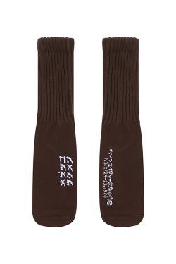 Men's Mid-Tube Socks, Japanese-Style Printed Couple Socks for Autumn & Winter, Women's American Sports Socks, Trendy Streetwear Fashion