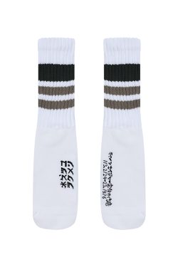 Men's Mid-Tube Socks, Japanese-Style Printed Couple Socks for Autumn & Winter, Women's American Sports Socks, Trendy Streetwear Fashion