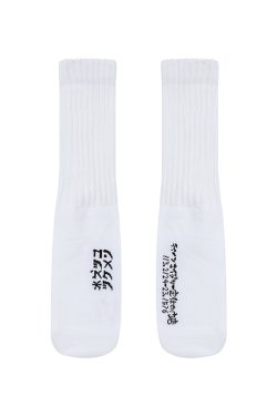 Men's Mid-Tube Socks, Japanese-Style Printed Couple Socks for Autumn & Winter, Women's American Sports Socks, Trendy Streetwear Fashion