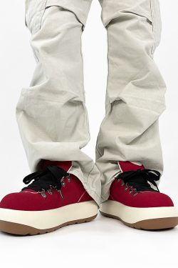 Men's Niche Puff Sneakers - American Retro Thick-Soled Shoes, Ugly-Cute Big-Head Design, Trendy Height-Increasing Footwear