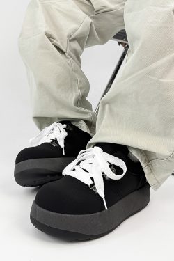 Men's Niche Puff Sneakers - American Retro Thick-Soled Shoes, Ugly-Cute Big-Head Design, Trendy Height-Increasing Footwear