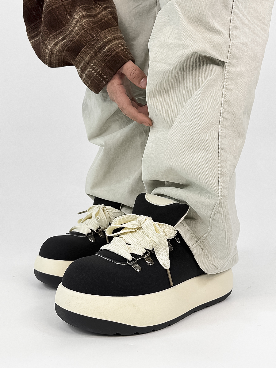 Men's Niche Puff Sneakers - American Retro Thick-Soled Shoes, Ugly-Cute Big-Head Design, Trendy Height-Increasing Footwear Men's Niche Puff Sneakers - American Retro Thick-Soled Shoes, Ugly-Cute Big-Head Design, Trendy Height-Increasing Footwear