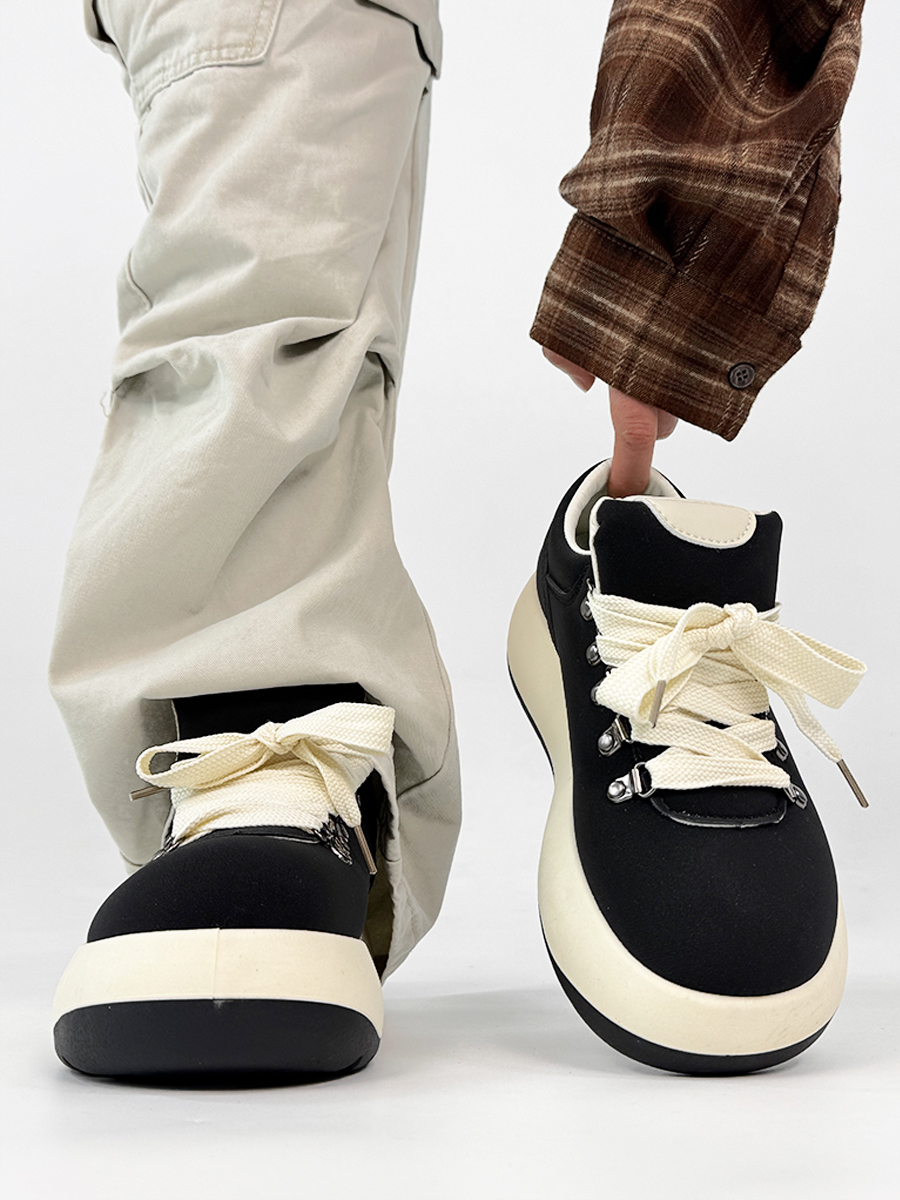 Men's Niche Puff Sneakers - American Retro Thick-Soled Shoes, Ugly-Cute Big-Head Design, Trendy Height-Increasing Footwear Men's Niche Puff Sneakers - American Retro Thick-Soled Shoes, Ugly-Cute Big-Head Design, Trendy Height-Increasing Footwear